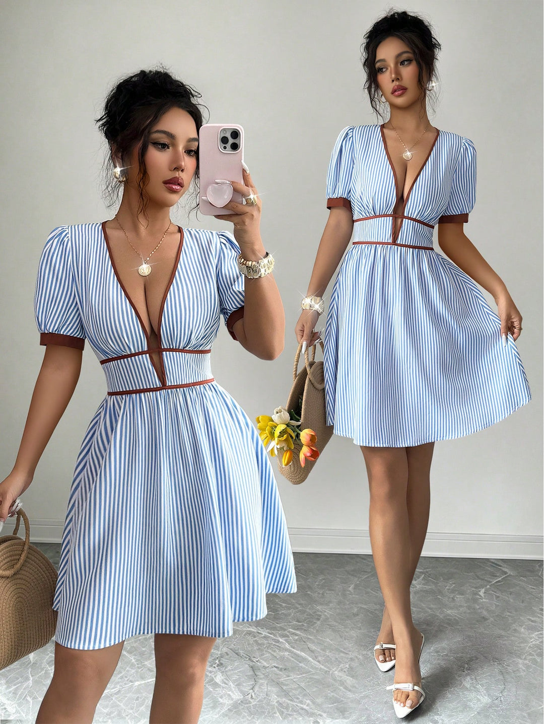 Rochie scurtă SHEIN, mix culori