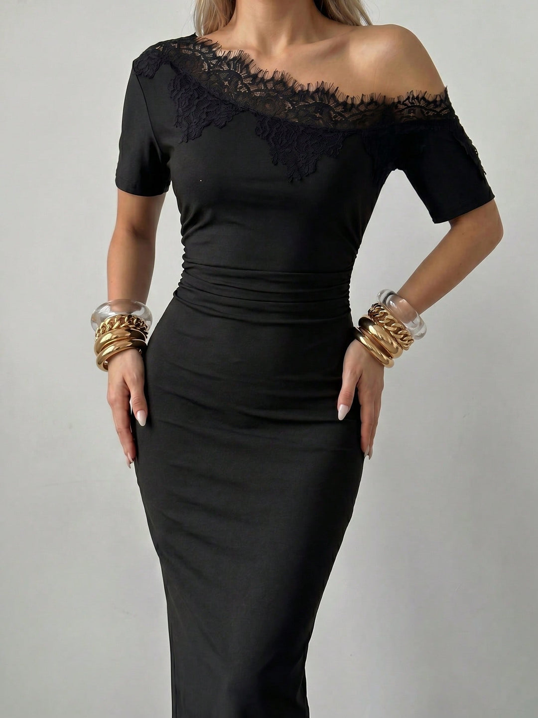 Rochie maxi SHEIN, negru