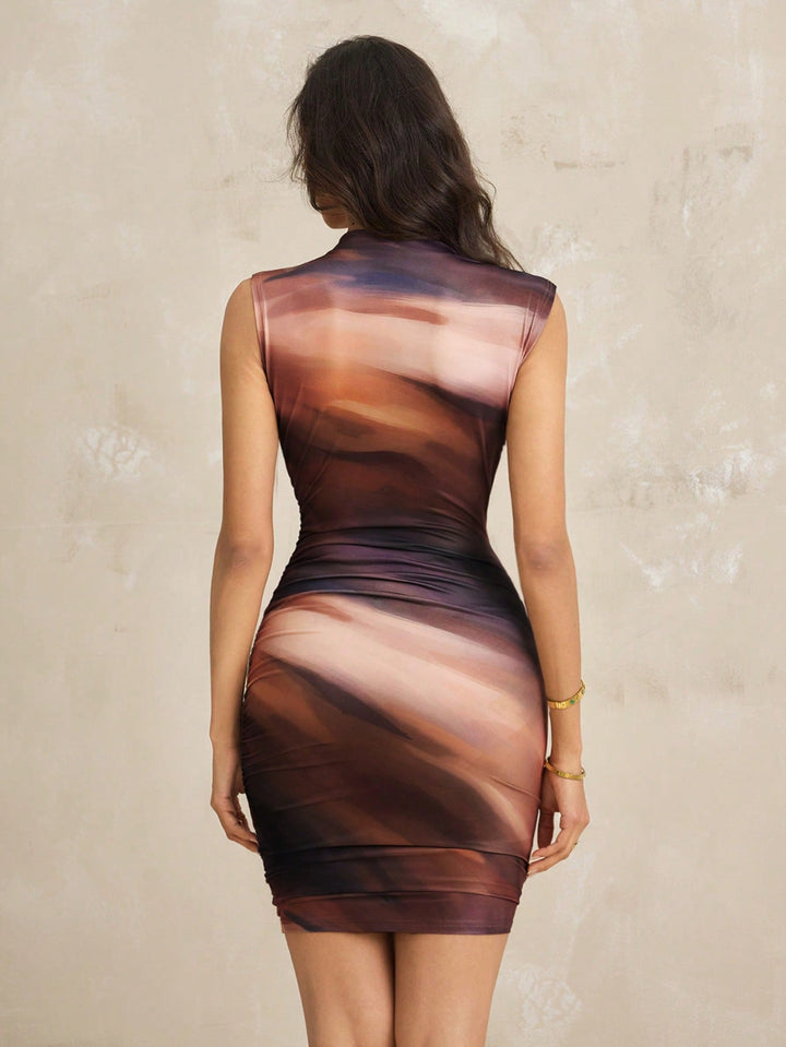 Rochie mini SHEIN, maro
