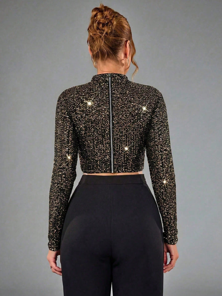 Top SHEIN, auriu