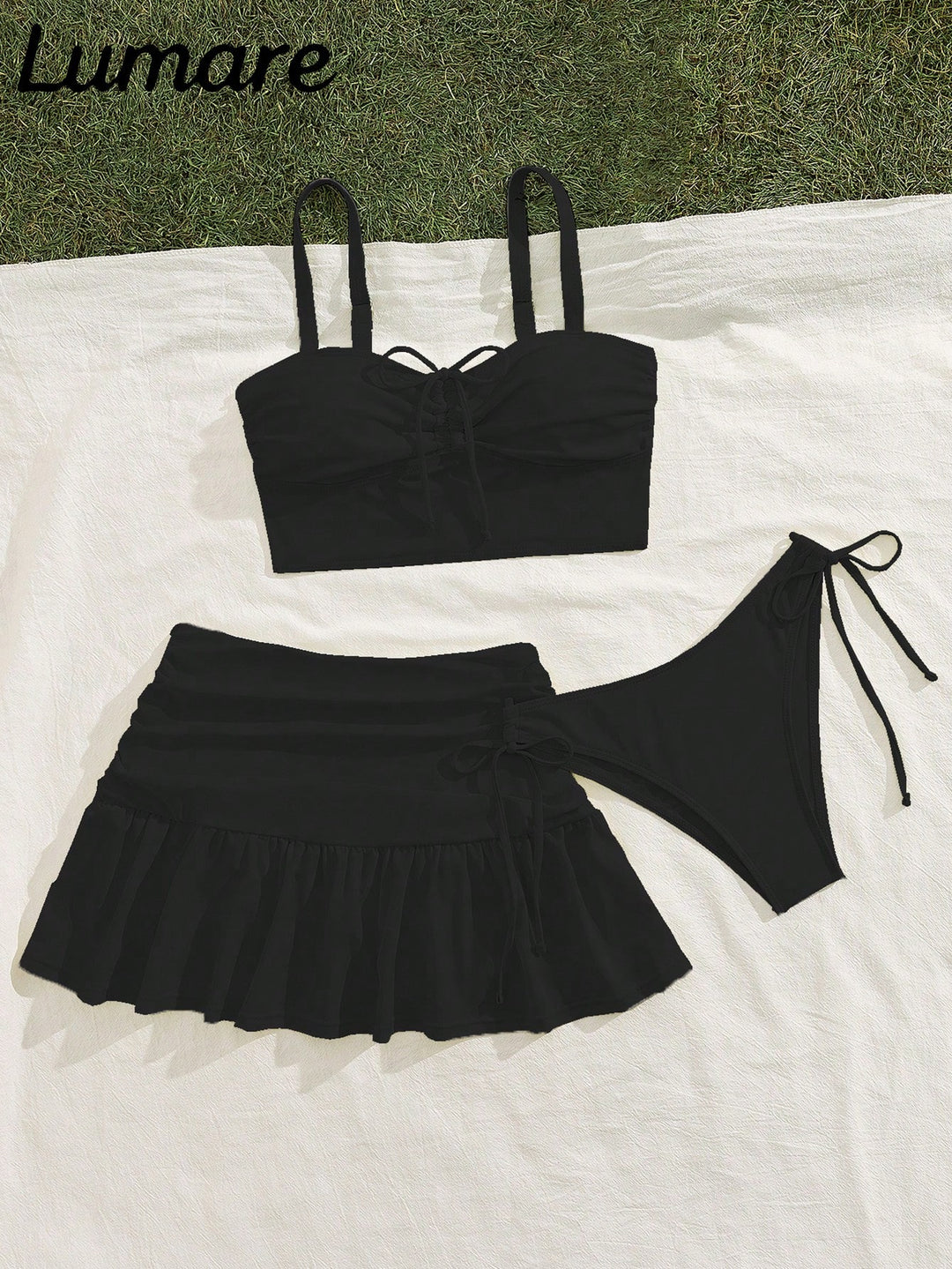 Set bikini SHEIN, negru