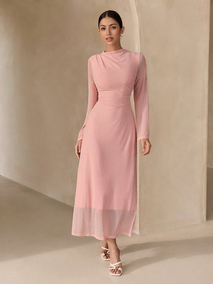 Rochie maxi SHEIN, roz