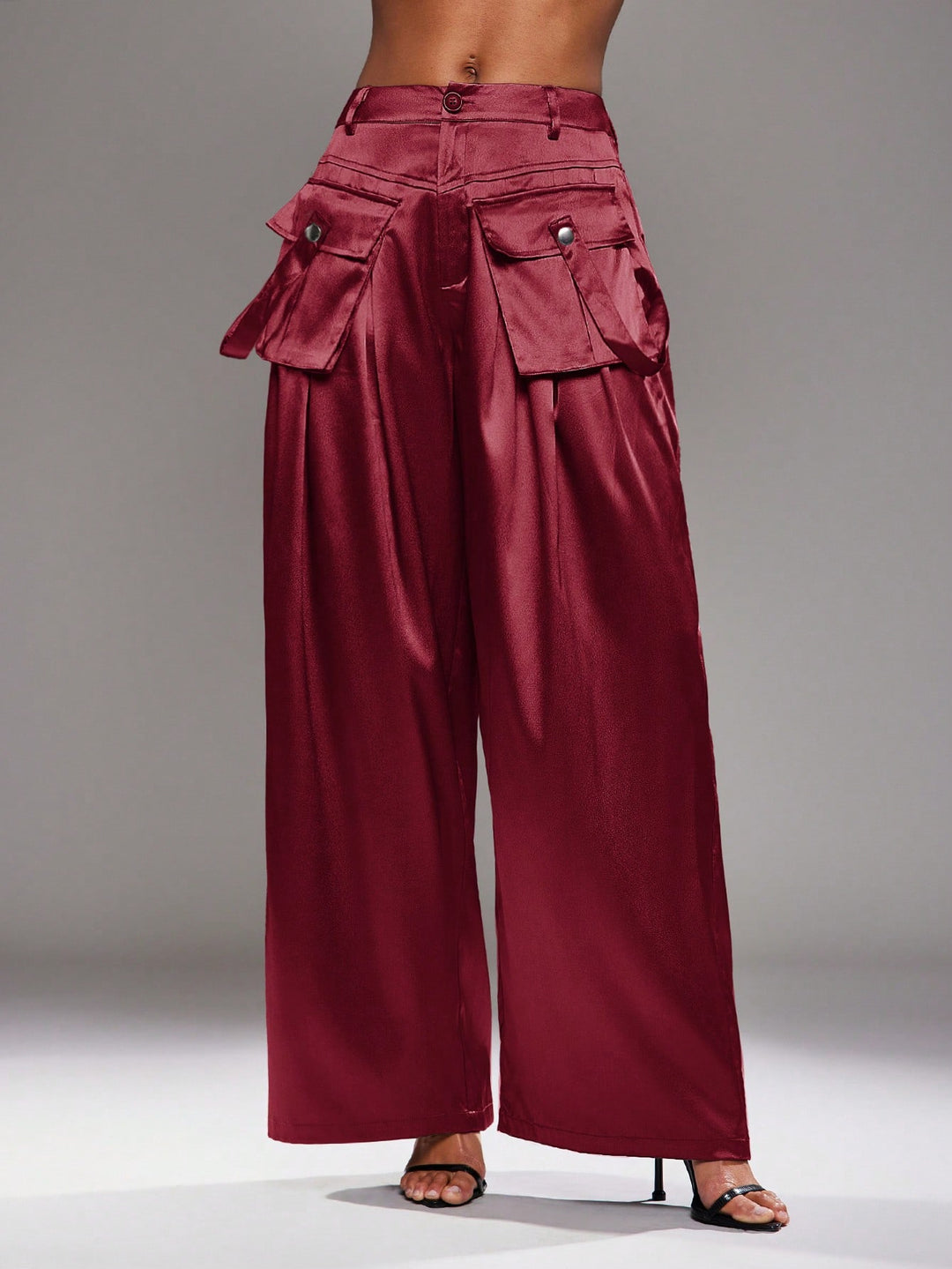 Pantaloni SHEIN, roșu