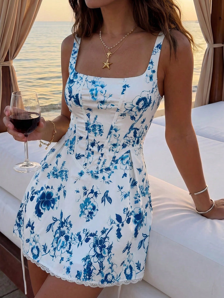 Rochie scurtă SHEIN, albastru