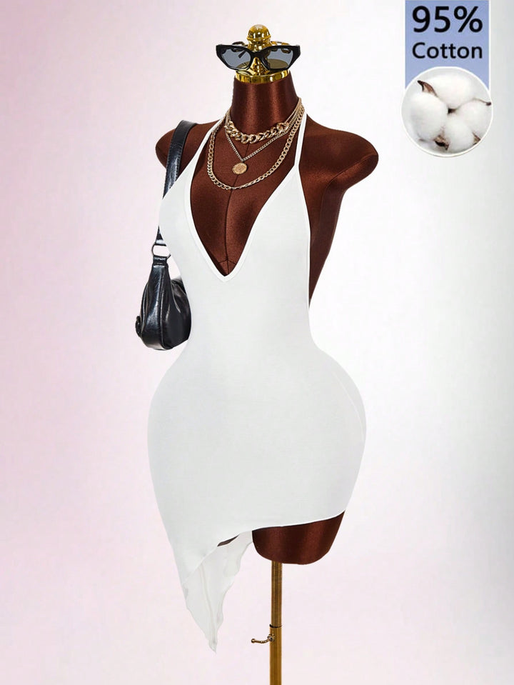 Rochie midi SHEIN, alb
