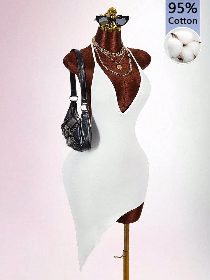 Rochie midi SHEIN, alb