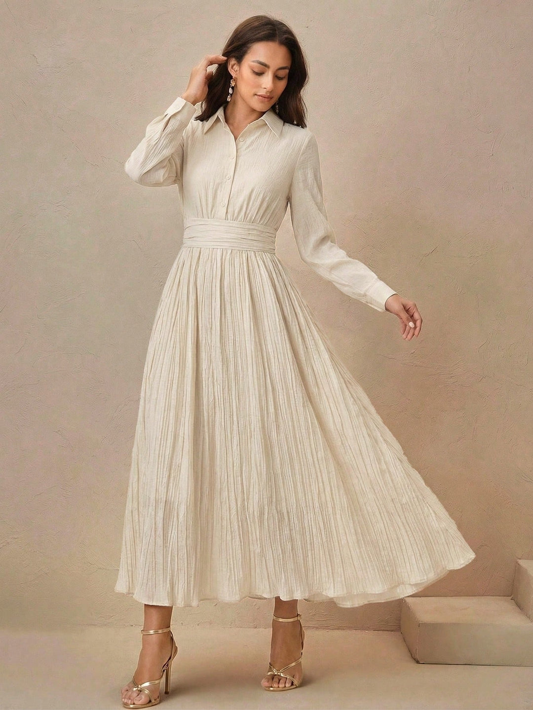 Rochie maxi SHEIN, portocaliu