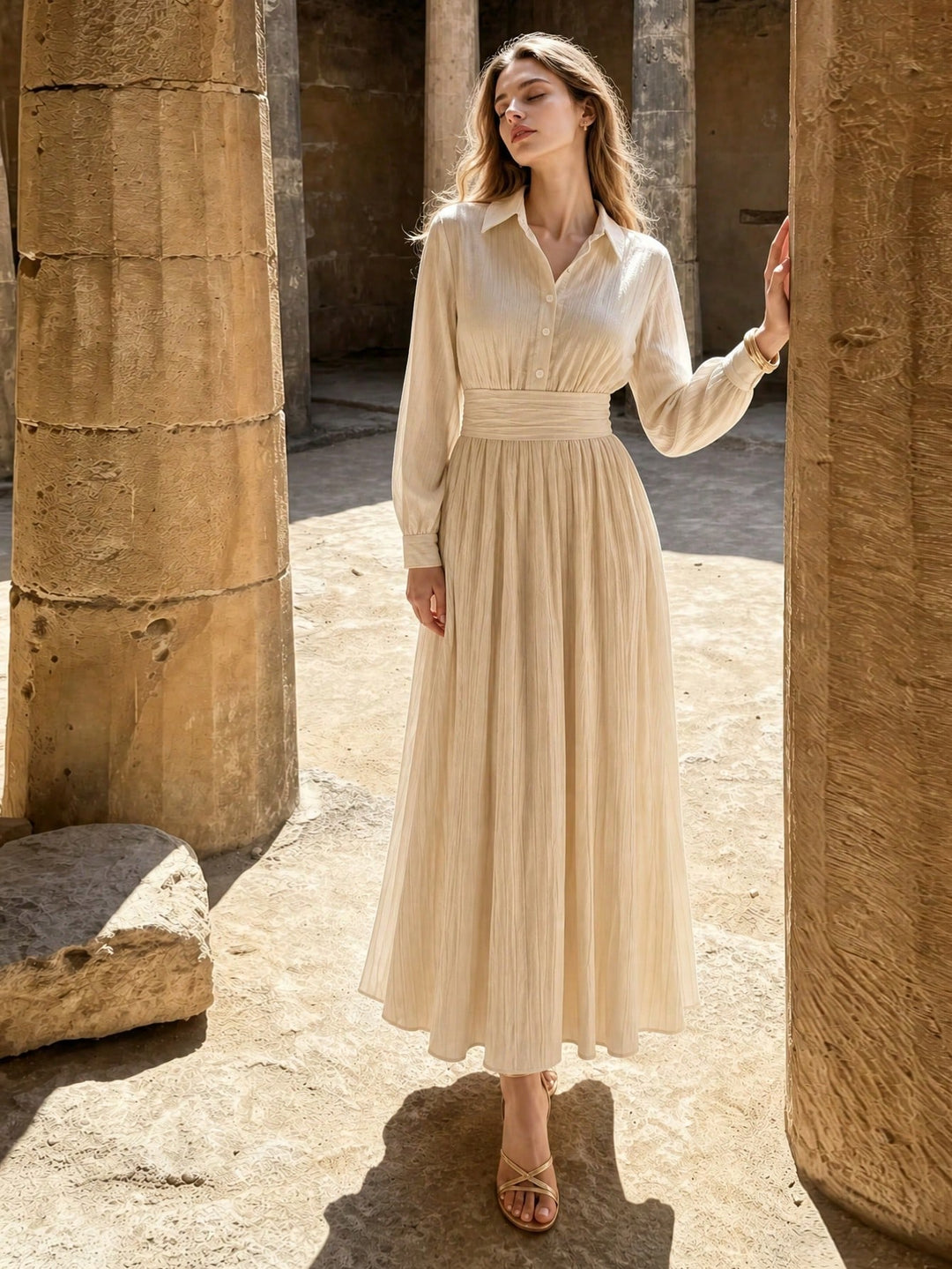 Rochie maxi SHEIN, portocaliu