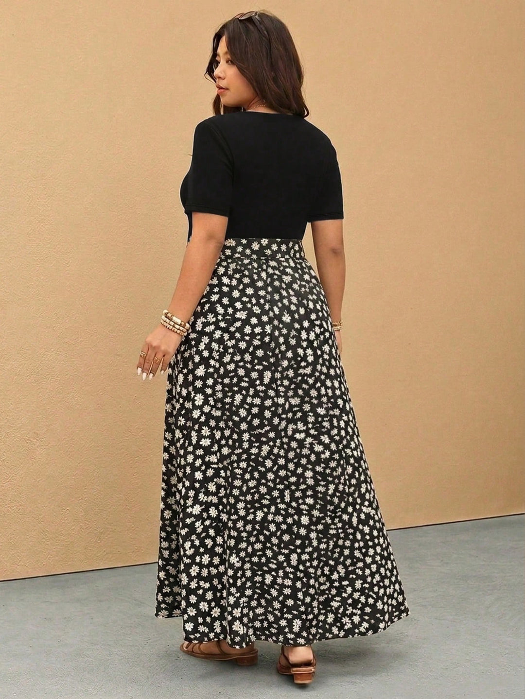 Rochie maxi SHEIN, mix culori
