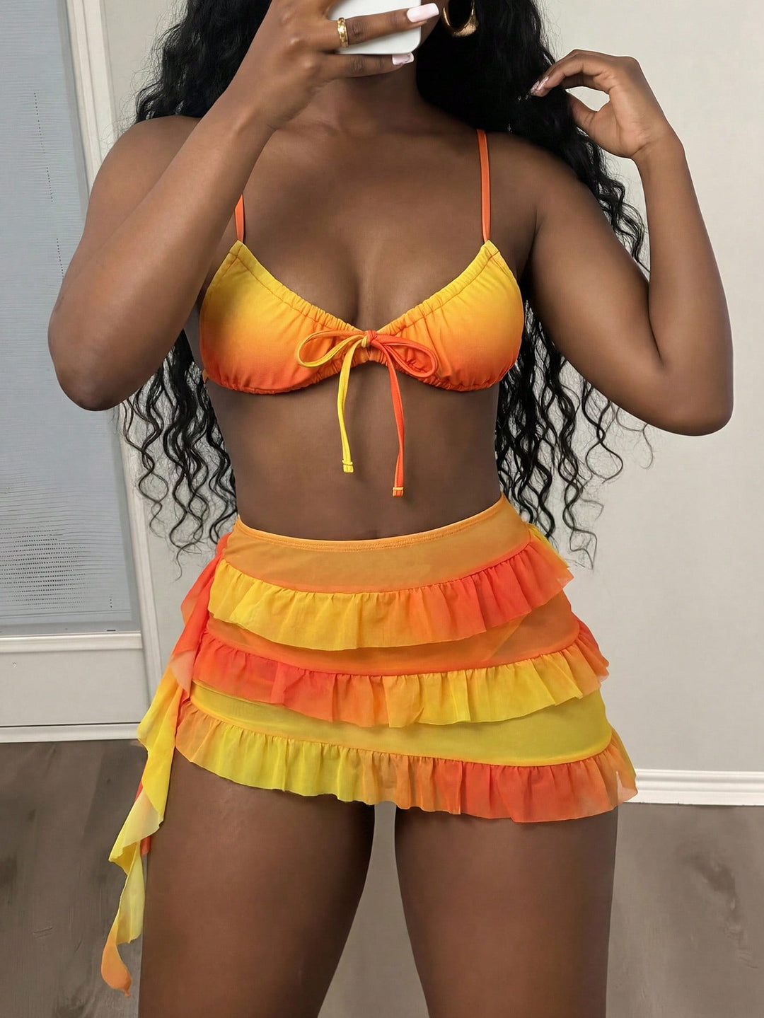 Set bikini SHEIN, galben
