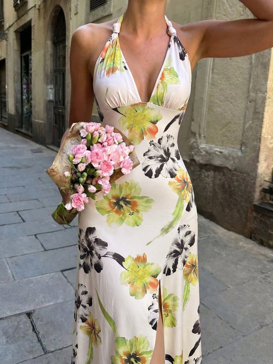 Rochie midi SHEIN, mix culori