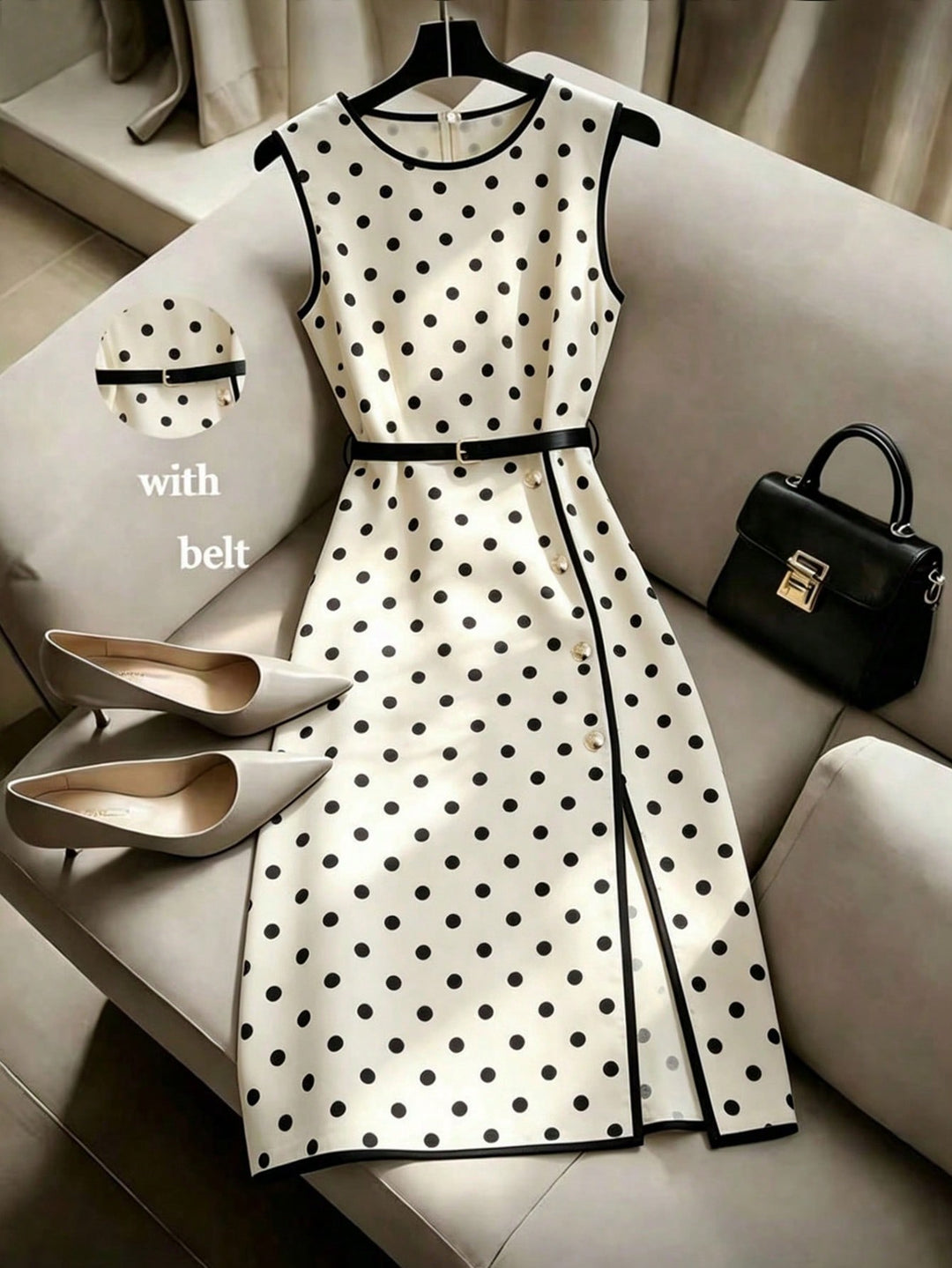 Rochie midi SHEIN, alb