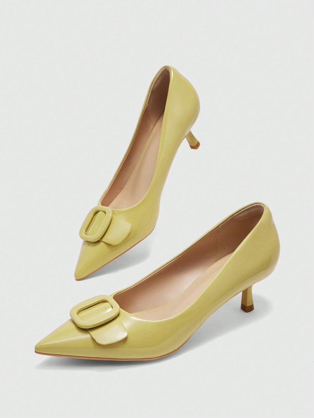 Pantofi cu toc SHEIN, galben