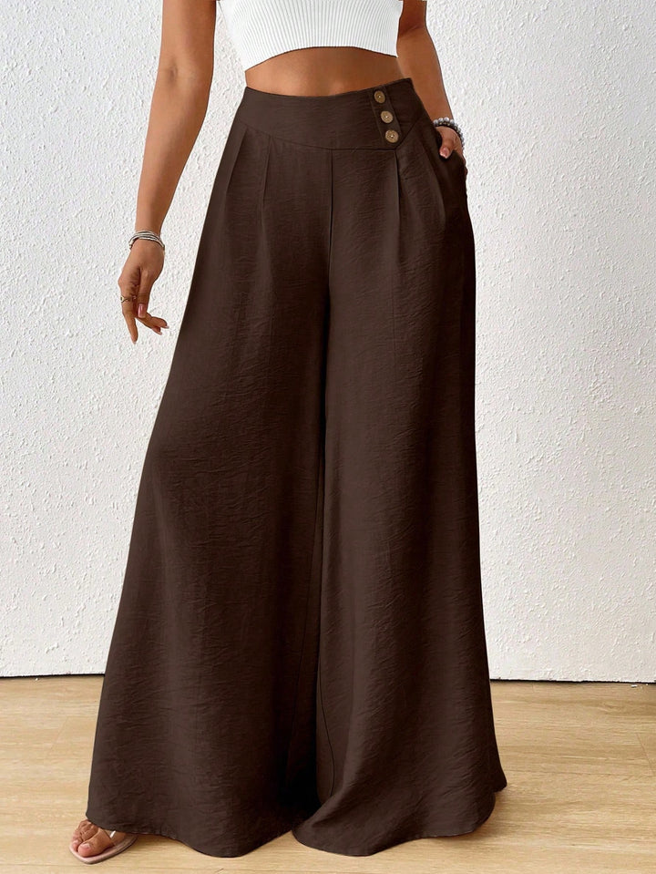 Pantaloni SHEIN, maro