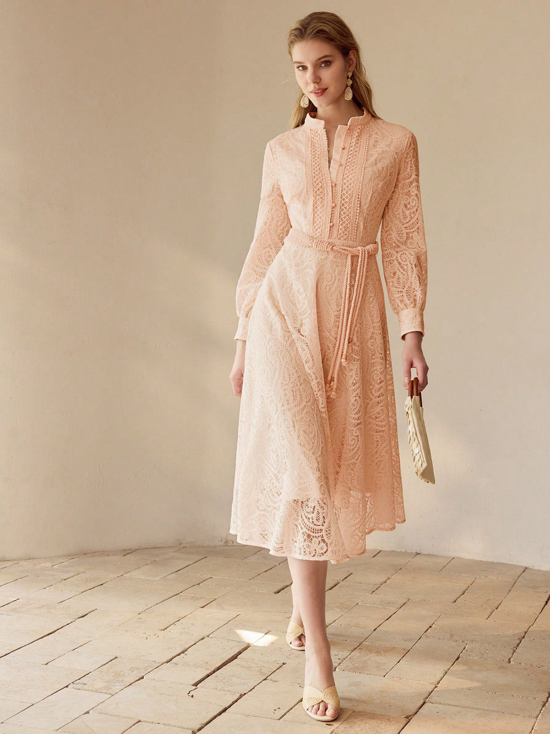 Rochie midi SHEIN, roz
