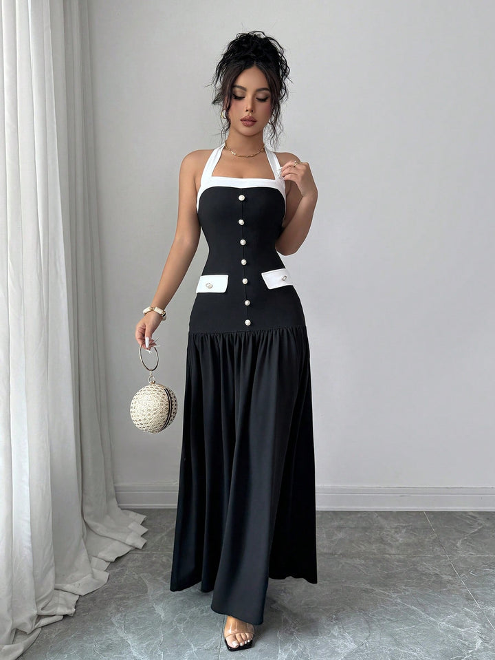 Rochie maxi SHEIN, negru