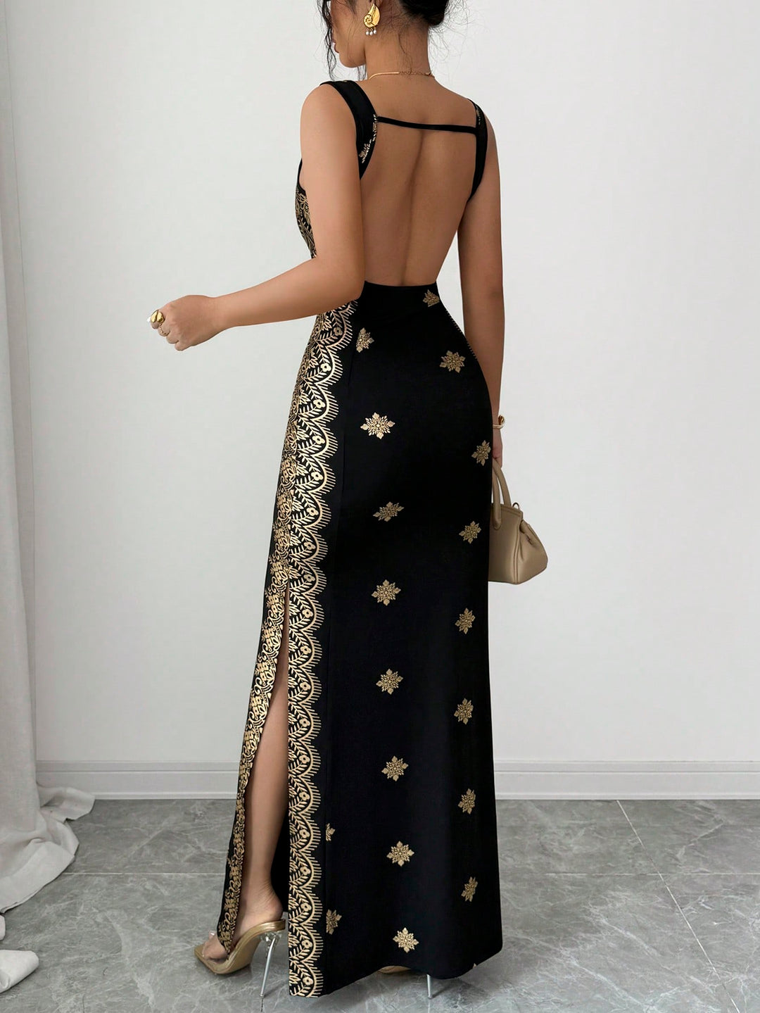 Rochie maxi SHEIN, negru