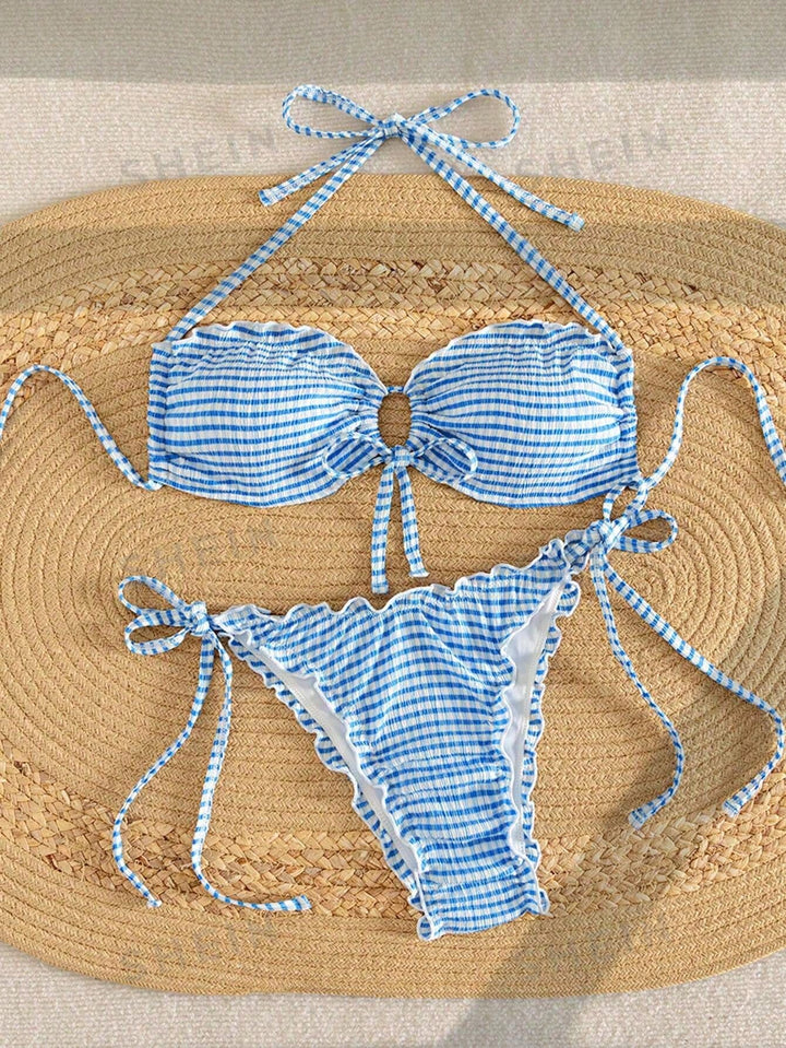 Set bikini SHEIN, albastru