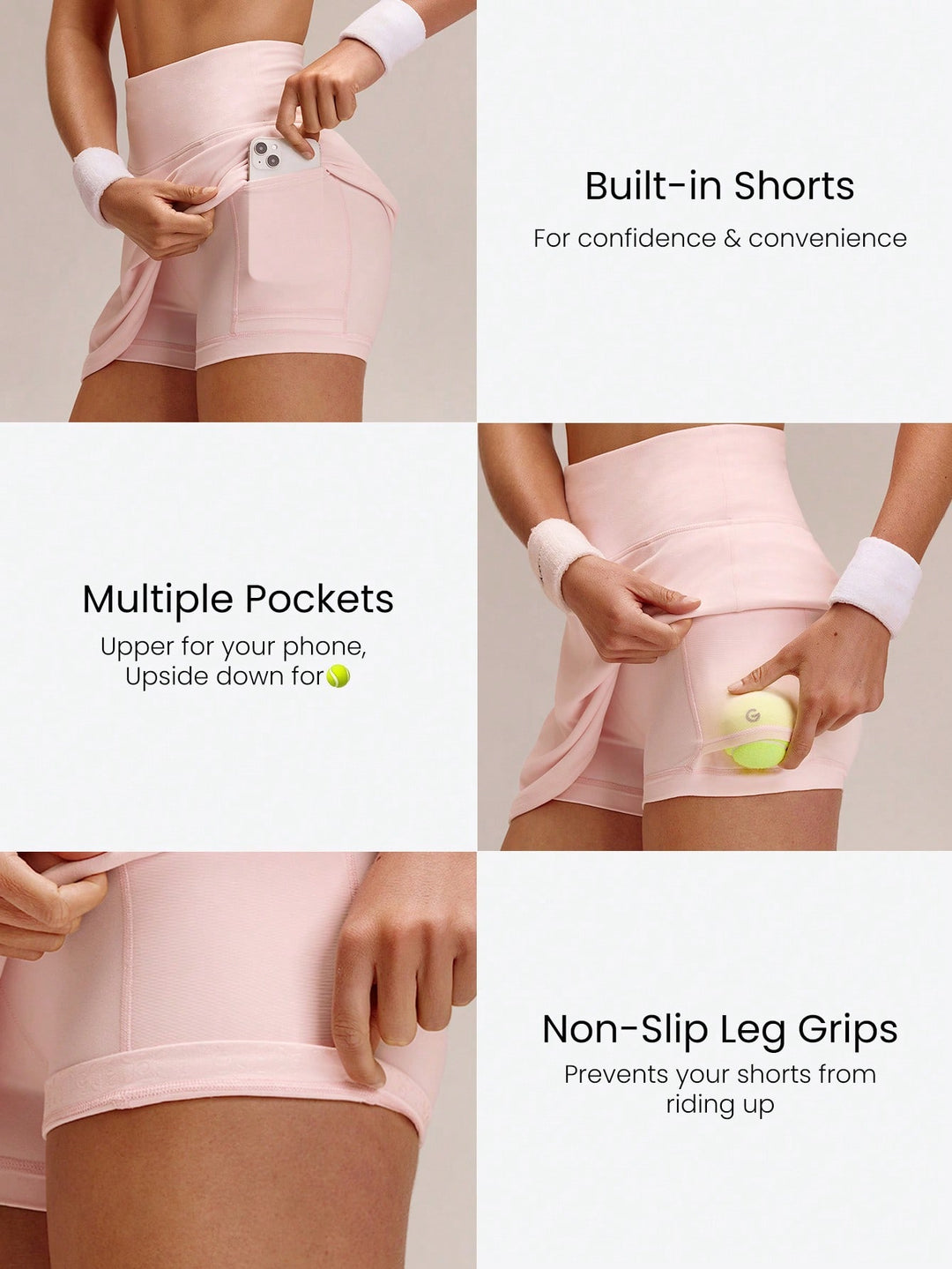 Fustă-pantalon SHEIN, roz