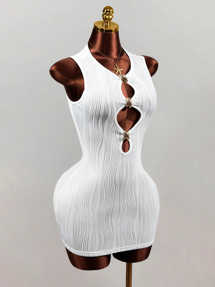 Rochie scurtă SHEIN, alb