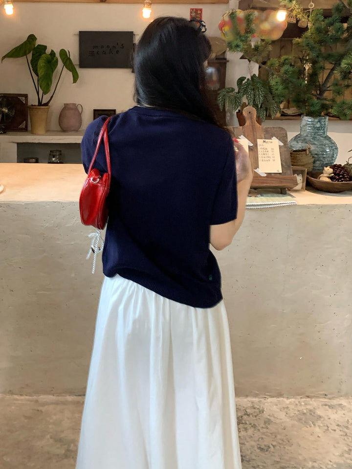 Bluza tricotată SHEIN, portocaliu
