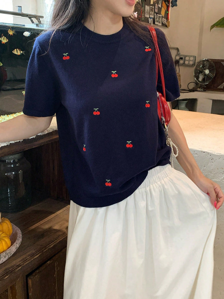 Bluza tricotată SHEIN, portocaliu