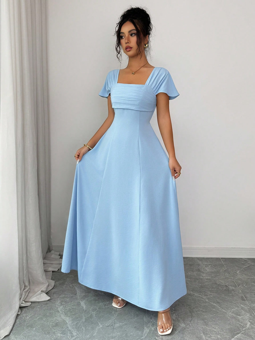 Rochie maxi SHEIN, albastru