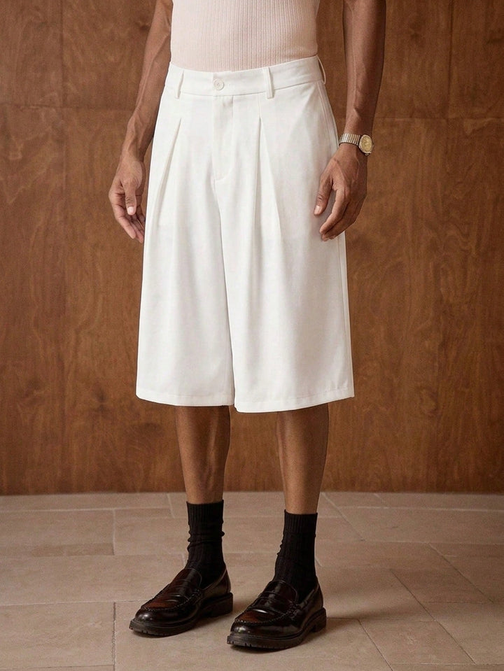 Pantaloni scurți SHEIN, alb