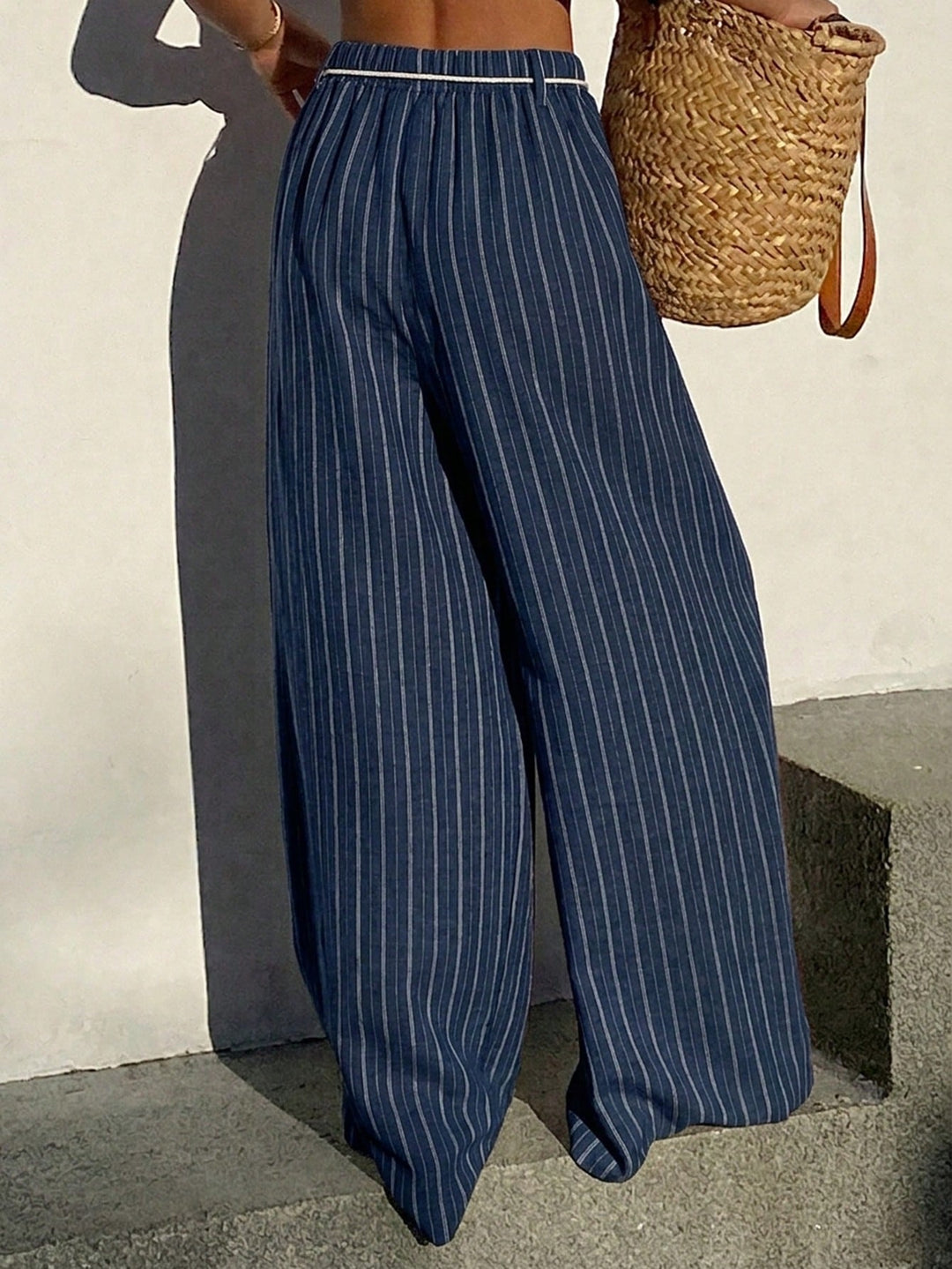 Pantaloni SHEIN, albastru