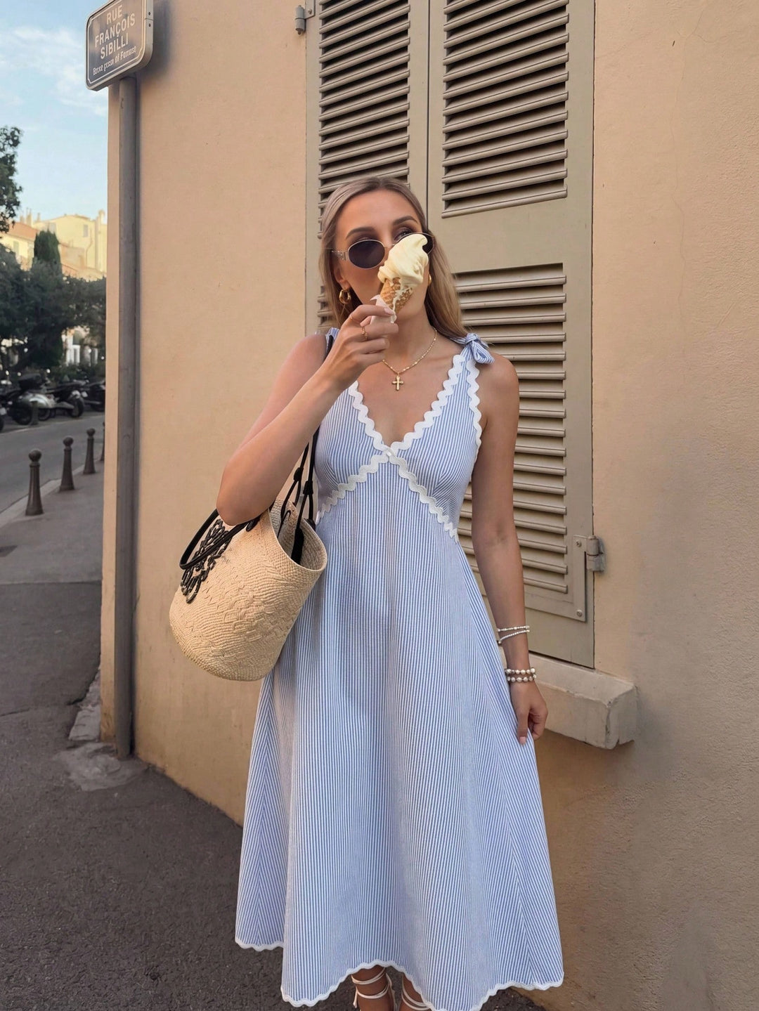 Rochie midi SHEIN, mix culori