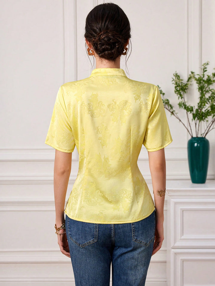 Top SHEIN, galben