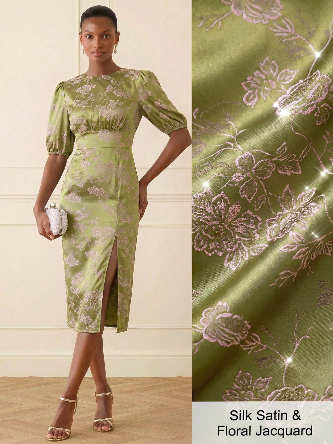 Rochie midi SHEIN, galben