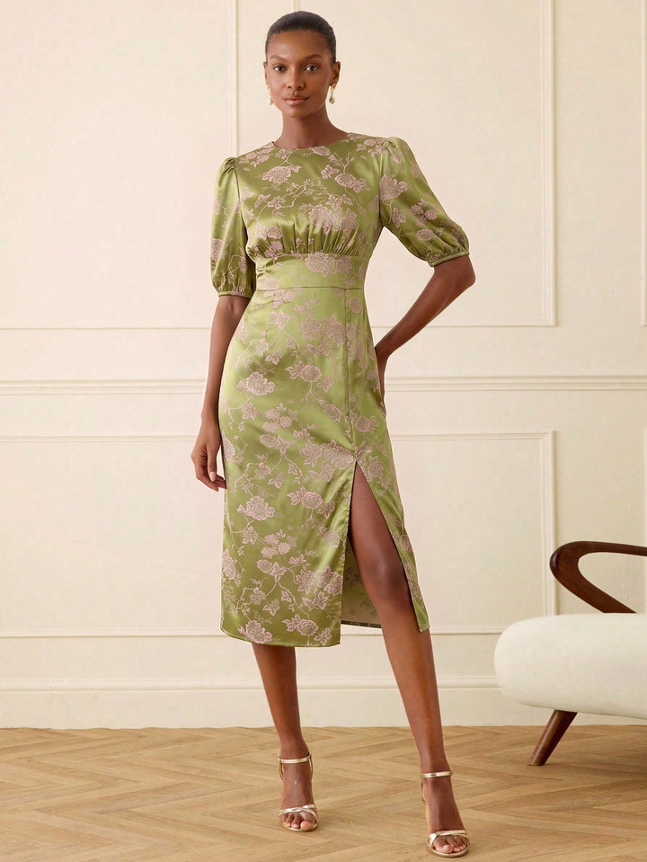 Rochie midi SHEIN, galben