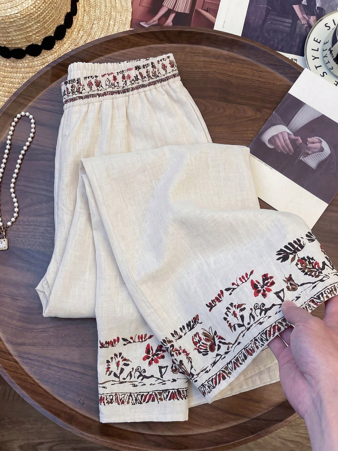 Pantaloni SHEIN, portocaliu
