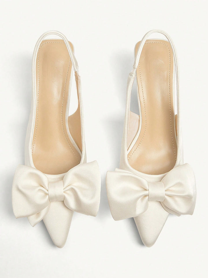 Pantofi cu toc SHEIN, alb