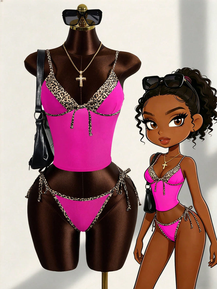 Costum de baie SHEIN, roz