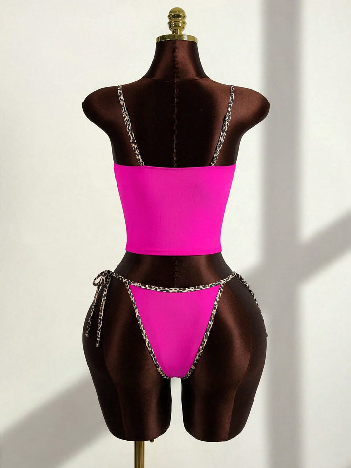 Costum de baie SHEIN, roz