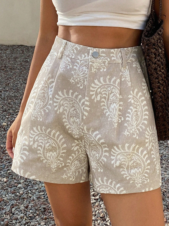 Pantaloni scurți SHEIN, bej