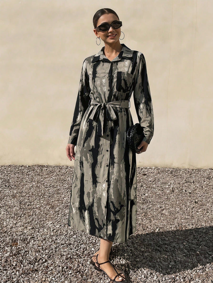 Rochie midi SHEIN, gri