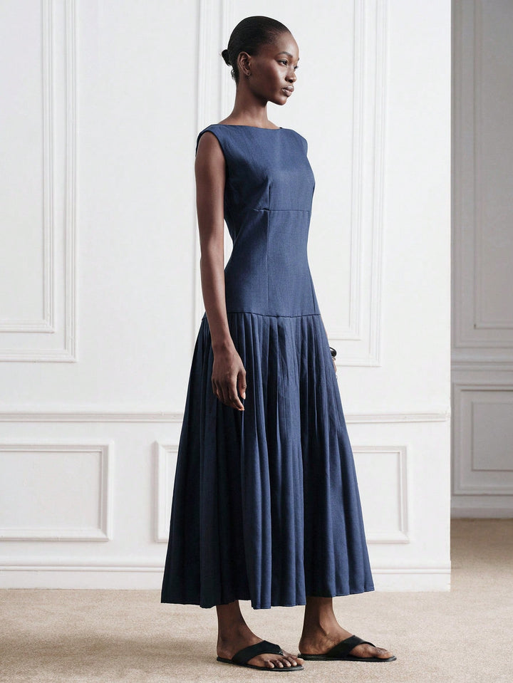 Rochie maxi SHEIN, albastru