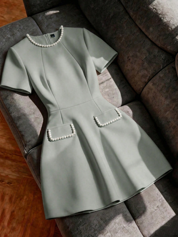 Rochie scurtă SHEIN, verde