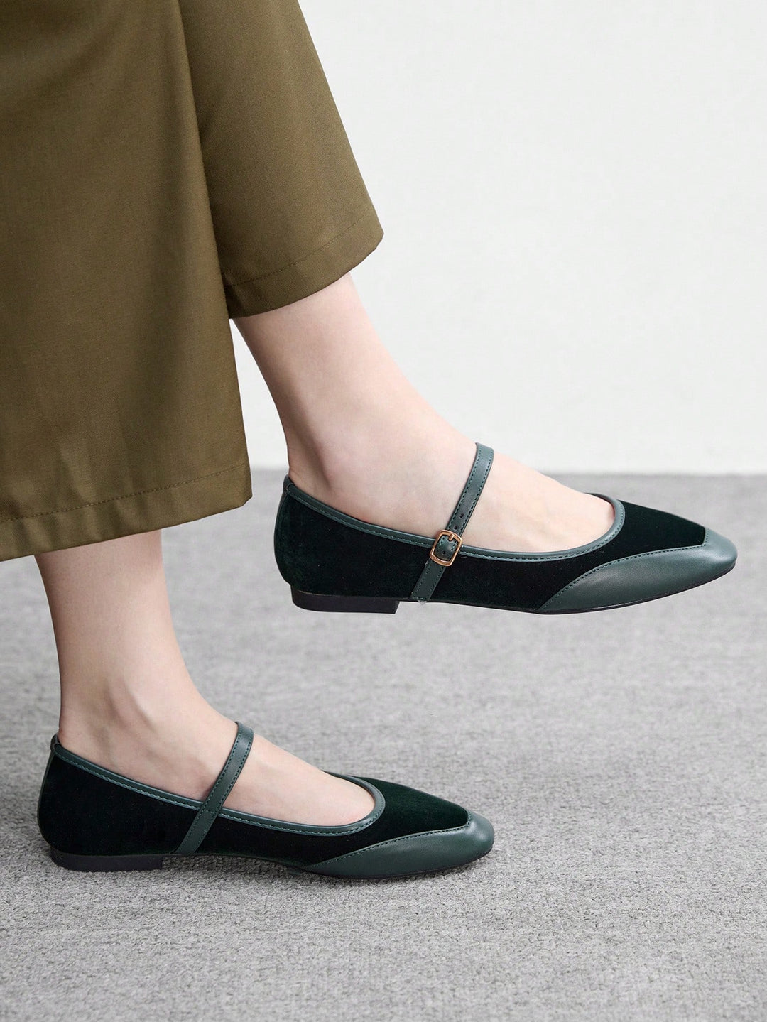 SHEIN balerina, zöld