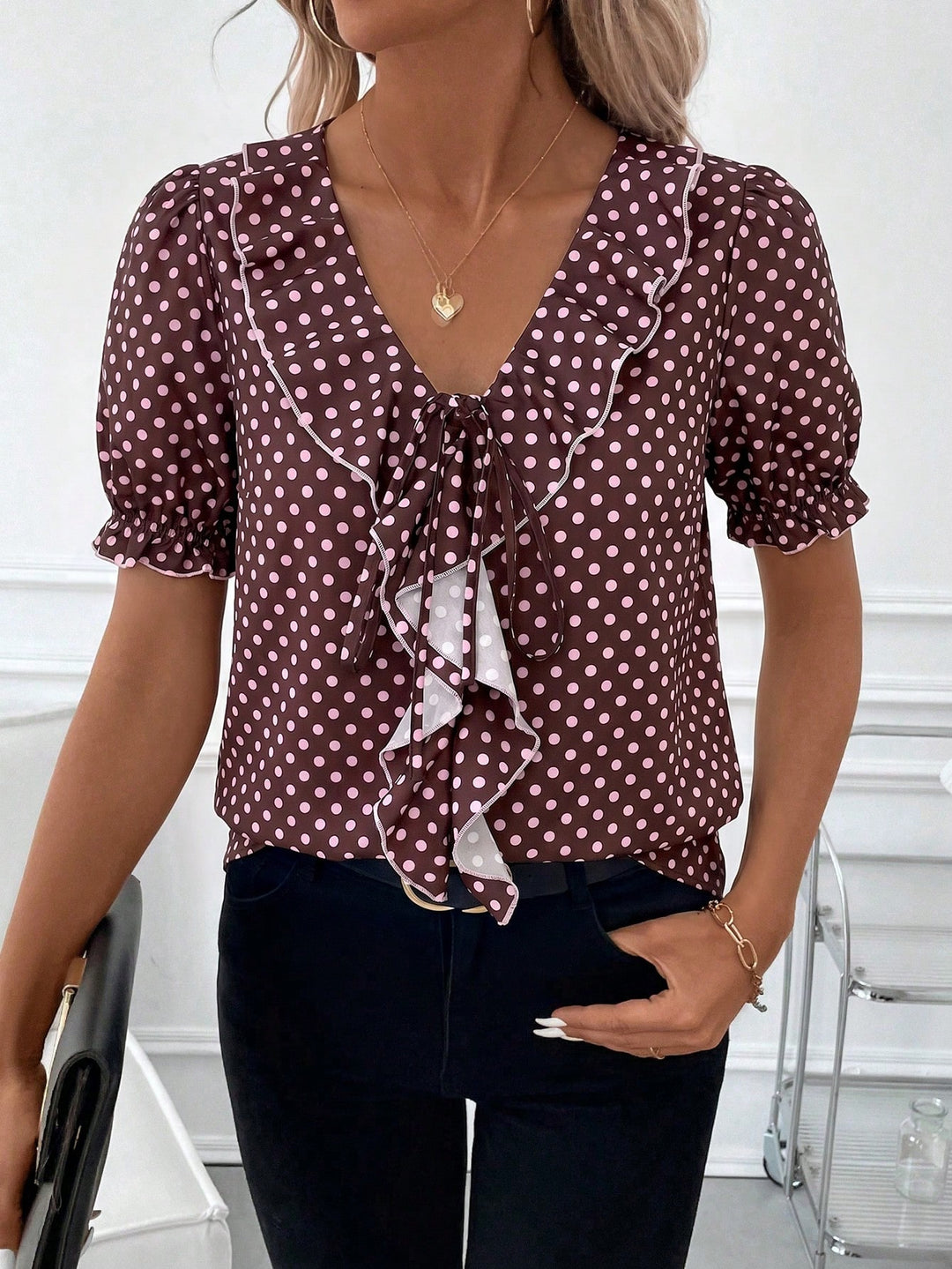 Bluza SHEIN, vișiniu