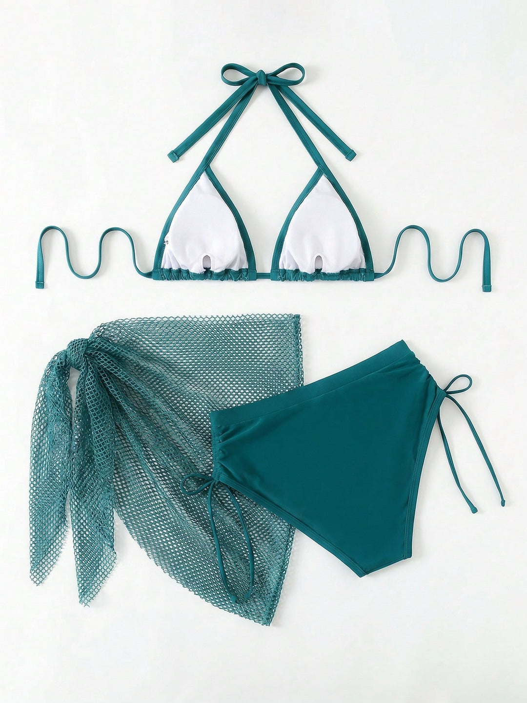 Set bikini de baie SHEIN, verde