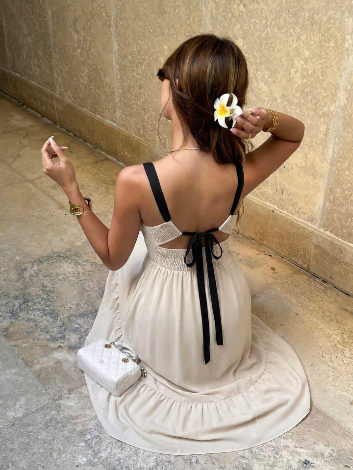 Rochie maxi SHEIN, portocaliu