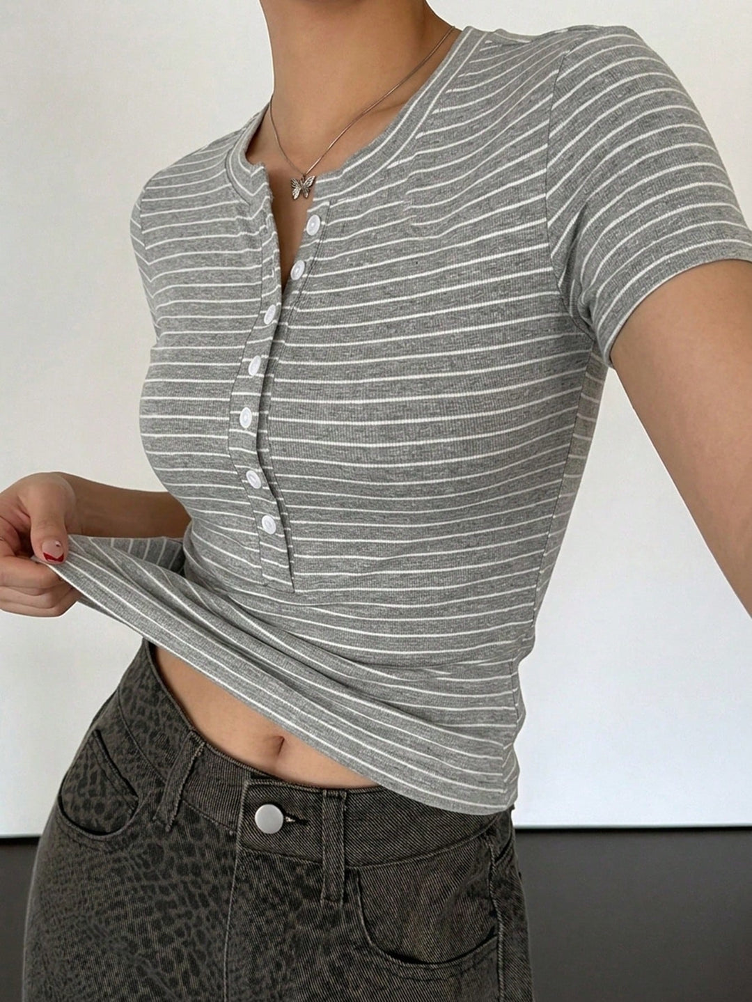 Tricou SHEIN, gri