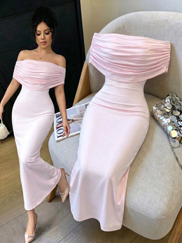 Rochie maxi SHEIN, roz
