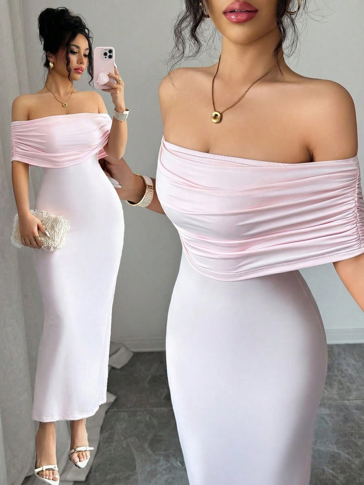 Rochie maxi SHEIN, roz