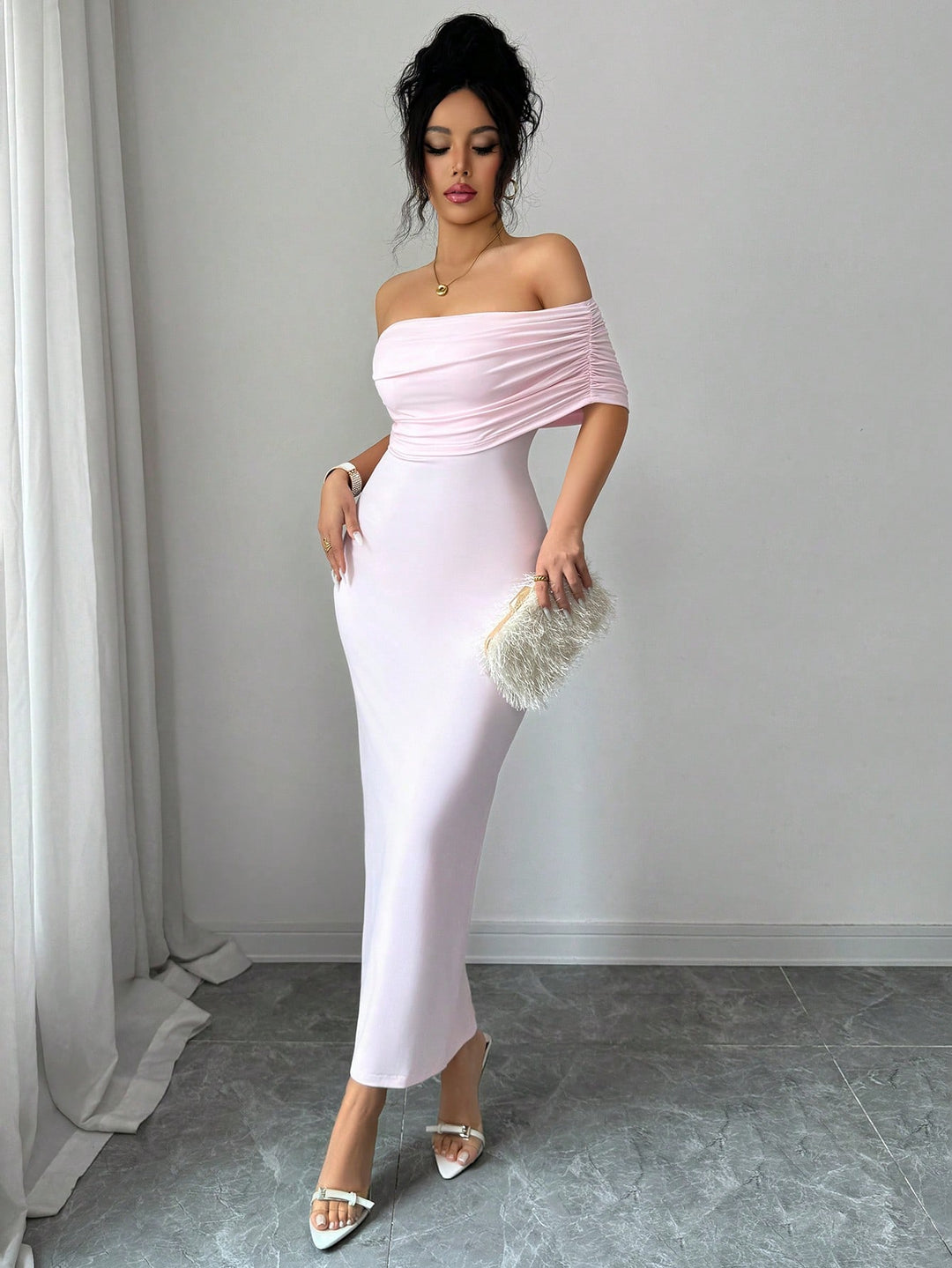 Rochie maxi SHEIN, roz