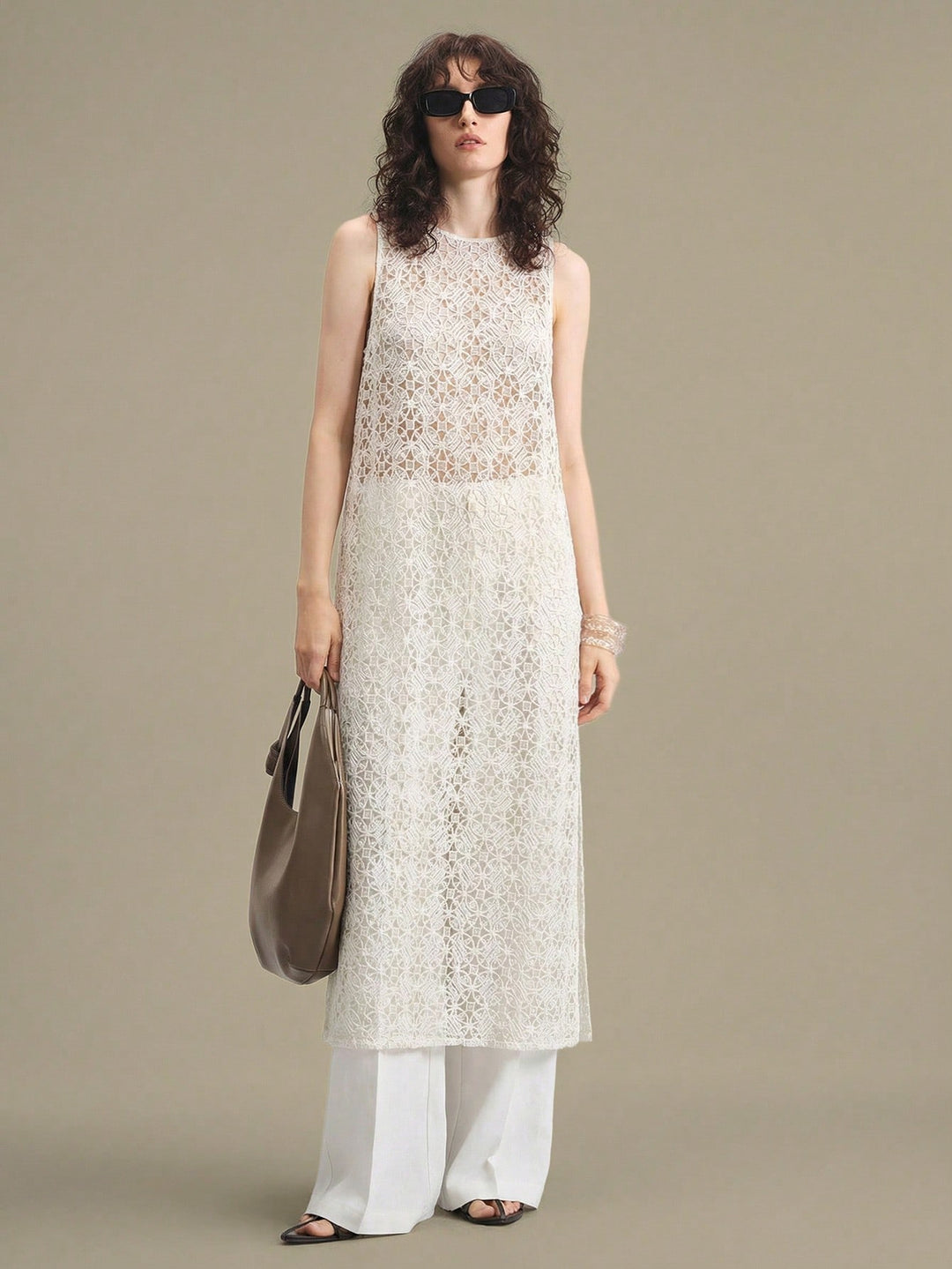 Top SHEIN, alb